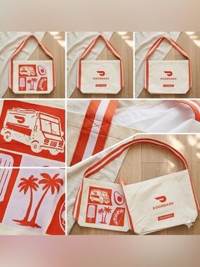 Unisex DoorDash Los Angeles Canvas Tote Bag Limited Edition  Crossbody bag
